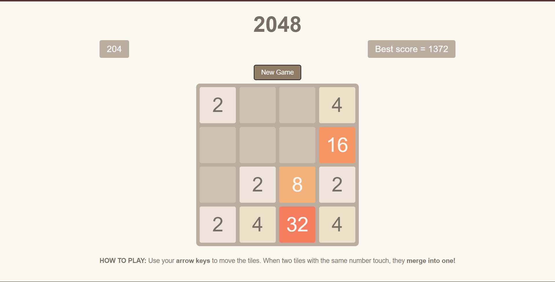 2048 Game