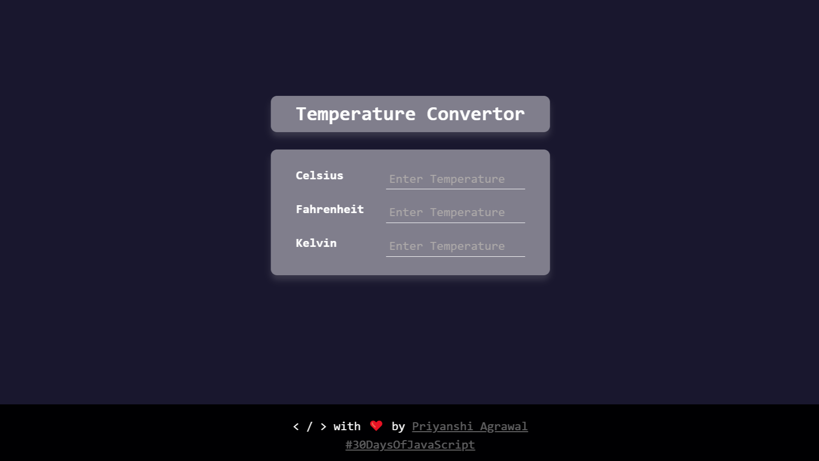 Temperature Converter