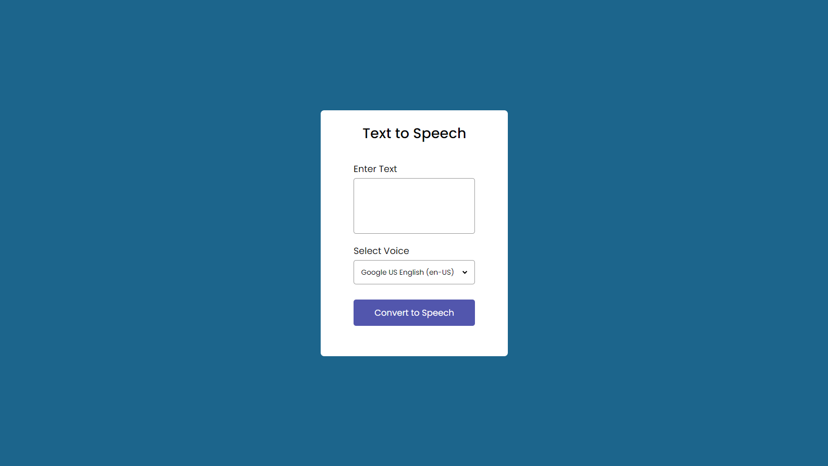 Text to Speech Converter