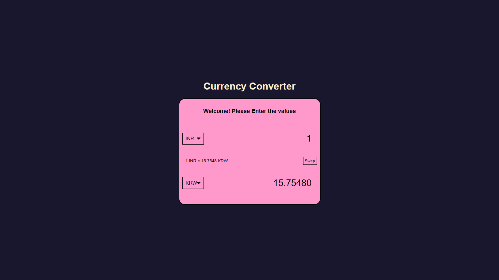 Currency Converter