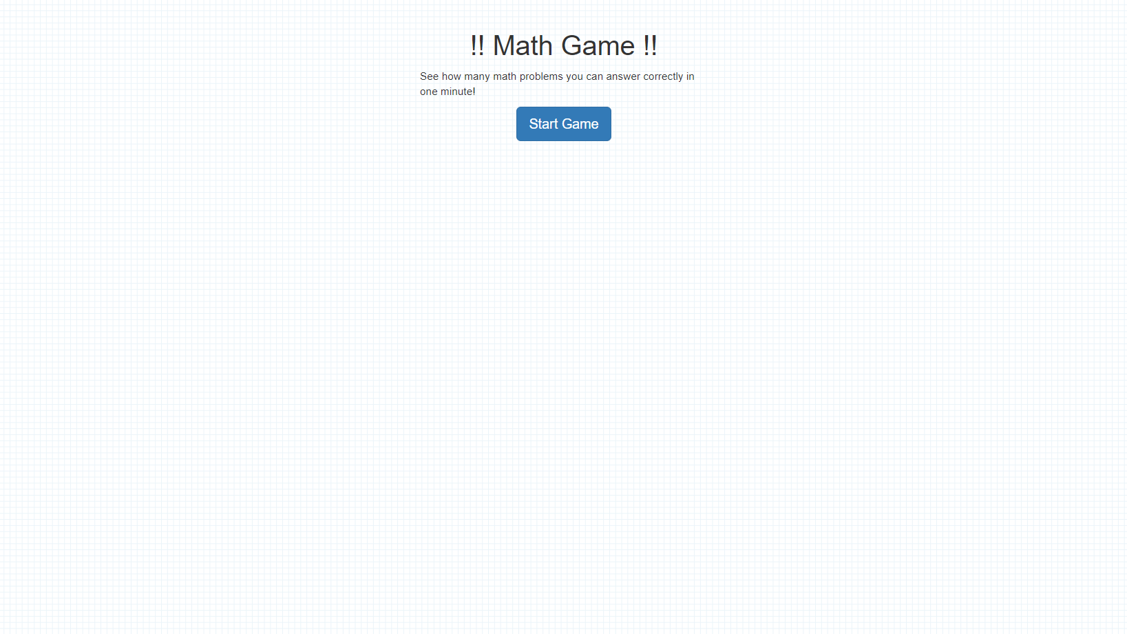 Math Game